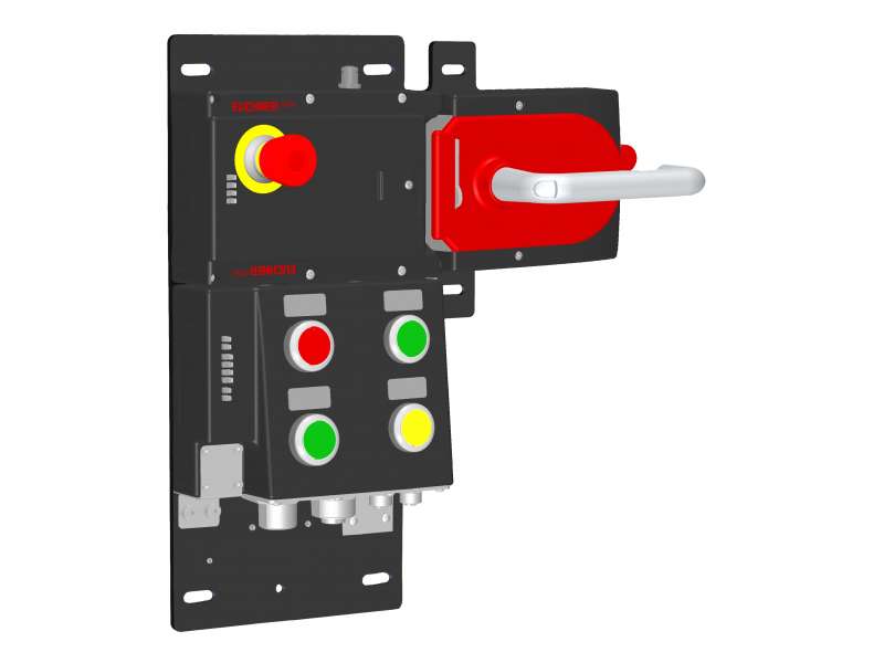 EUCHNER Locking set MGB-L2...-PN (guard locking by solenoid force) with 5 buttons, 7/8'' and M12 plugs, MGB-L2HEB-PNA-R-161483 EUCHNER Locking set MGB-L2...-PN (guard locking by solenoid force) with 5 buttons, 7/8'' and M12 plugs, MGB-L2HEB-PNA-R-161483