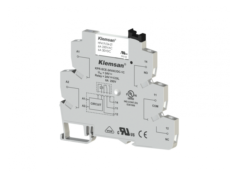 Klemsan 1 C/O Plc Relay 24VAC/DC ; 270810 Klemsan 1 C/O Plc Relay 24VAC/DC ; 270810