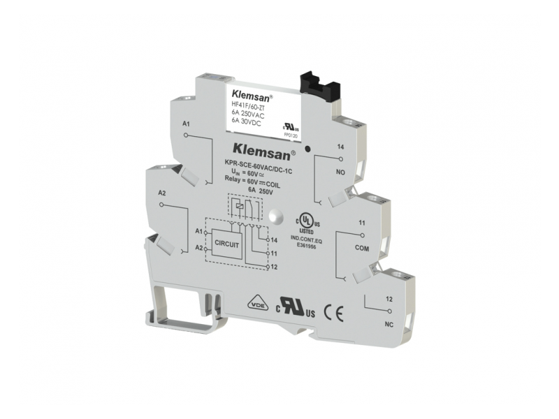 Klemsan 1 C/O PLC Relay 60VAC/DC ; 270830 Klemsan 1 C/O PLC Relay 60VAC/DC ; 270830