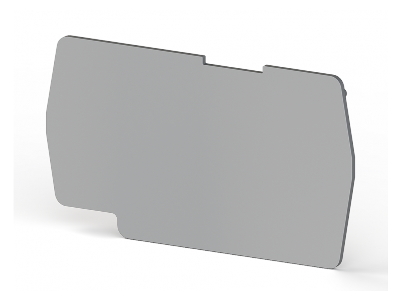 Klemsan 1 mm End plate, Insulation material PA, Grey, NPP / PYK 4 ; 446459 Klemsan 1 mm End plate, Insulation material PA, Grey, NPP / PYK 4 ; 446459