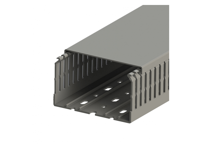 Klemsan 100x80 Slotted wiring duct,Grey, KKC 1008; 551022 Klemsan 100x80 Slotted wiring duct,Grey, KKC 1008; 551022