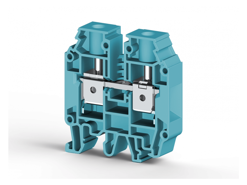 Klemsan 16mm2,screw type,single deck feed through terminal block,Insulation material PA,Blue , AVK 16 RD; 304241 Klemsan 16mm2,screw type,single deck feed through terminal block,Insulation material PA,Blue , AVK 16 RD; 304241