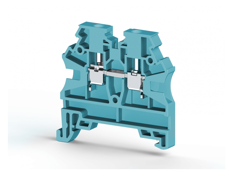 Klemsan 2,5mm2,screw type,single deck feed through terminal block,Insulation material PA,Blue , AVK 2,5 RD; 304201 Klemsan 2,5mm2,screw type,single deck feed through terminal block,Insulation material PA,Blue , AVK 2,5 RD; 304201