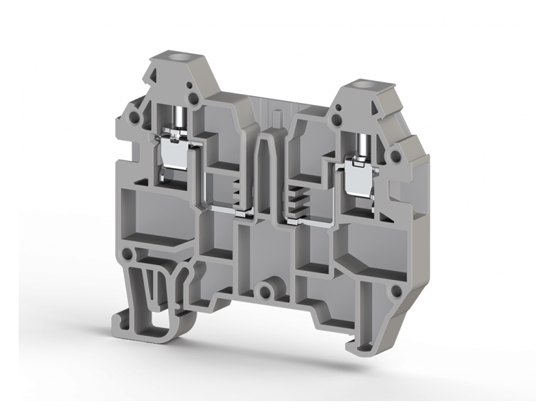 Klemsan 2,5mm2,screw type,single deck functional terminal block with socket entry,Insulation material PA,Grey, AVK 2,5F; 324929 Klemsan 2,5mm2,screw type,single deck functional terminal block with socket entry,Insulation material PA,Grey, AVK 2,5F; 324929