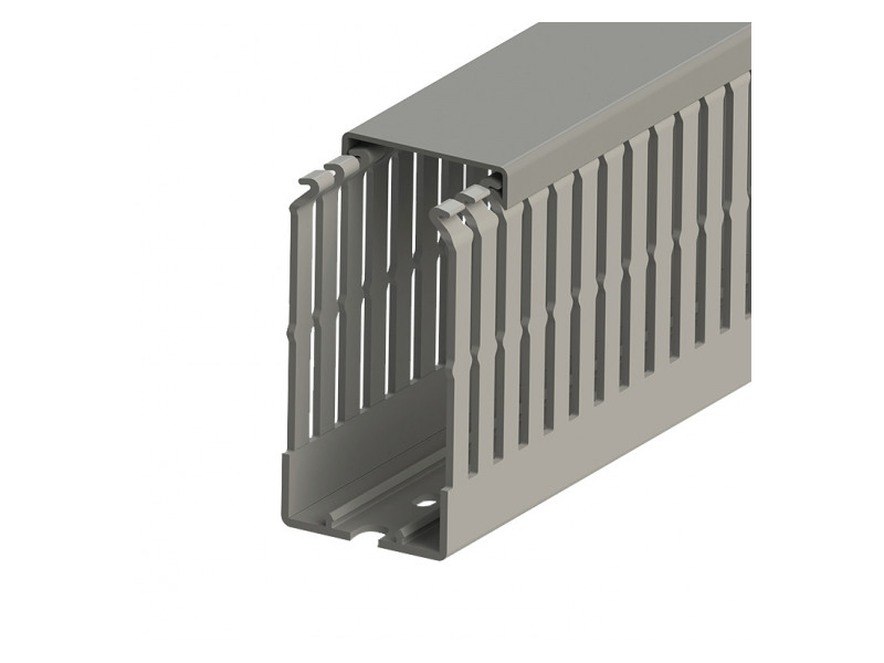 Klemsan 40x80 Slotted wiring duct,Grey, KKC 4080; 551015 Klemsan 40x80 Slotted wiring duct,Grey, KKC 4080; 551015