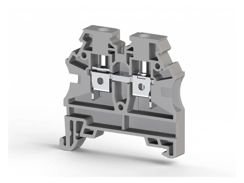 Klemsan 4mm2,screw type,single deck feed through terminal block,Insulation material PA,Grey , AVK 4 RD; 304210 Klemsan 4mm2,screw type,single deck feed through terminal block,Insulation material PA,Grey , AVK 4 RD; 304210