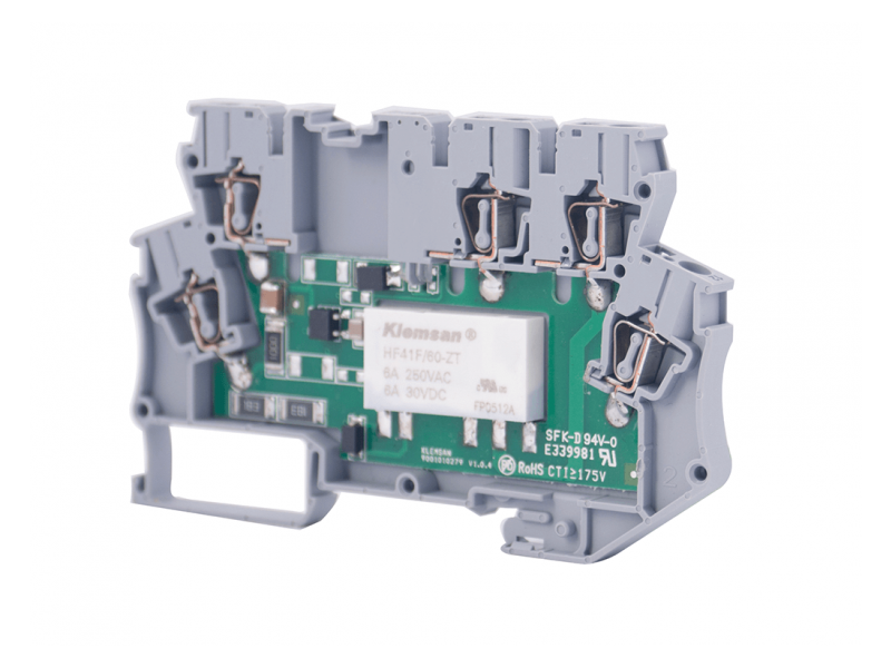 Klemsan Integrated Interface Relay Module 24VAC/DC ; 271520 Klemsan Integrated Interface Relay Module 24VAC/DC ; 271520