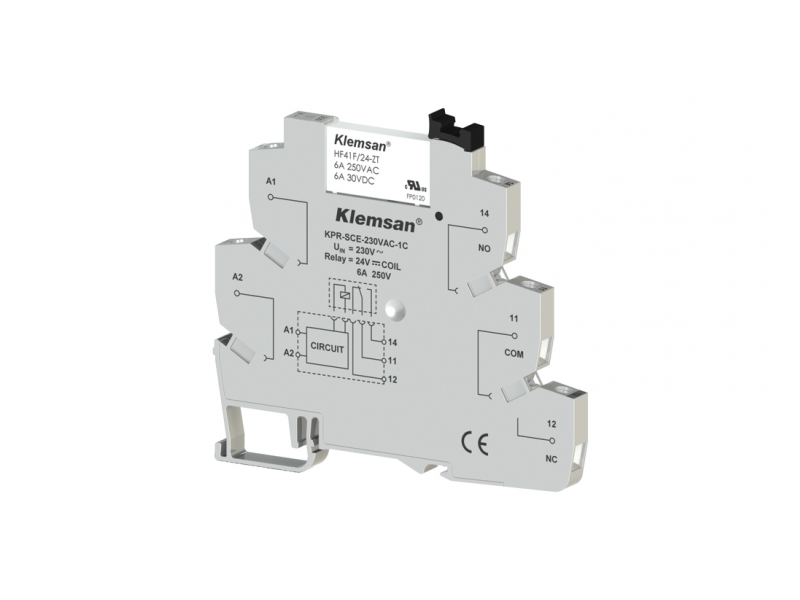 Klemsan Interface Relay Module with Filter 230V AC/DC ; 270856 Klemsan Interface Relay Module with Filter 230V AC/DC ; 270856