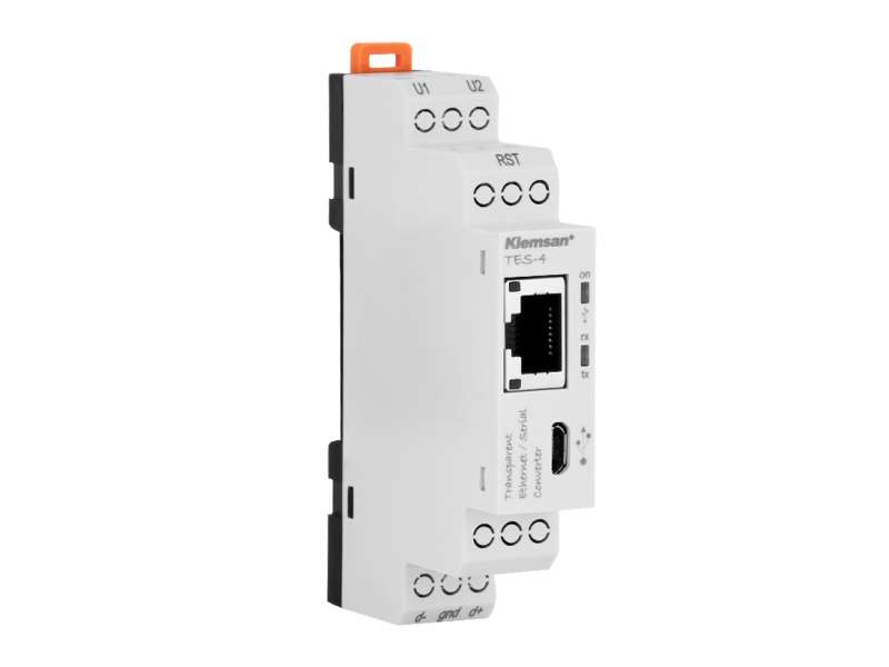 Klemsan Transparent Ethernet/Serial Converter TES-4; 601410 Klemsan Transparent Ethernet/Serial Converter TES-4; 601410