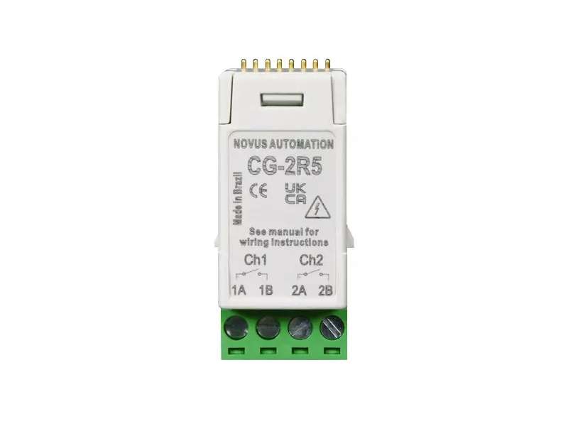 NOVUS N20K48 Micromodule ClickNGo 2 Relay Outputs 5 A (2 slots); 820KCG12R5 NOVUS N20K48 Micromodule ClickNGo 2 Relay Outputs 5 A (2 slots); 820KCG12R5