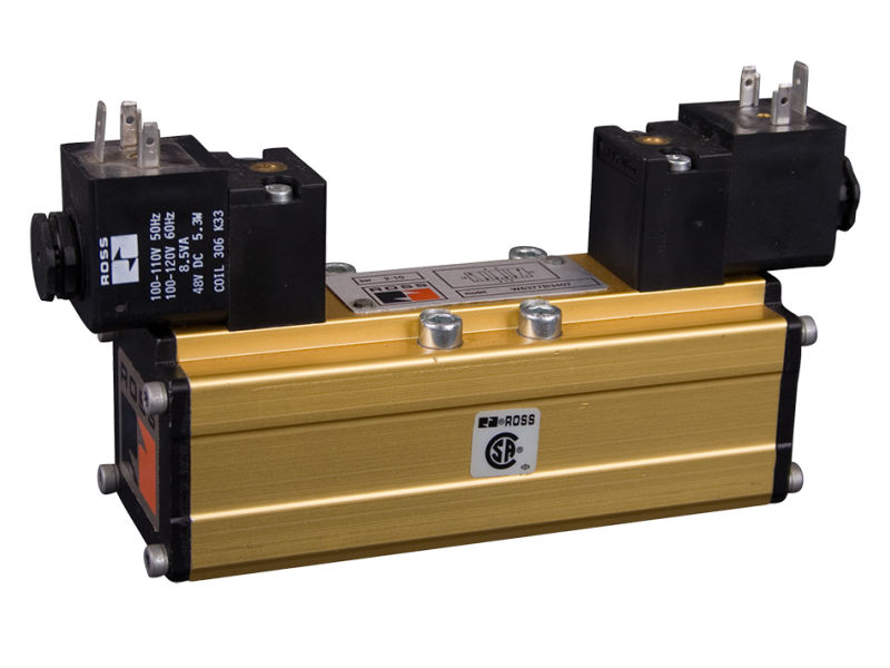 ROSS EUROPA Solenoid Controlled Poppet Valve 5/2 Double ; W6476B4407W ROSS EUROPA Solenoid Controlled Poppet Valve 5/2 Double ; W6476B4407W