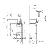 EUCHNER Position switch NG1HB-510-M, plastic roller ; 079926 - slika 2
